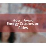 How I Avoid Energy Crashes on Rides