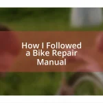 How I Followed a Bike Repair Manual