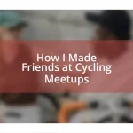 How I Made Friends at Cycling Meetups