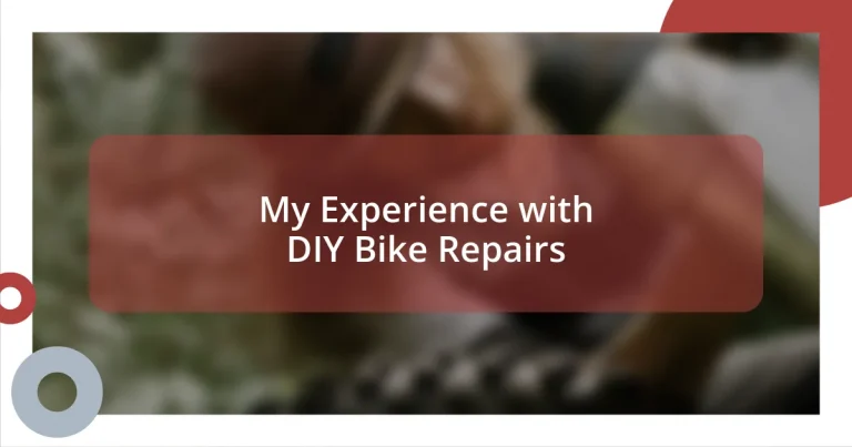 My Experience with DIY Bike Repairs