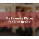 My Favorite Places for Bike Repair