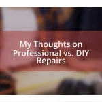 My Thoughts on Professional vs. DIY Repairs